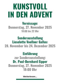 Kunstvoll in den Advent